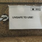 Power of words — unsafe to use sign next to a tap